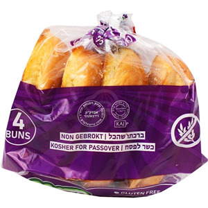 B'gan G/F Hotdog Buns, 4 Ct