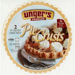 Unger's Pie Crusts 9"" 2 Pc, 15 Oz