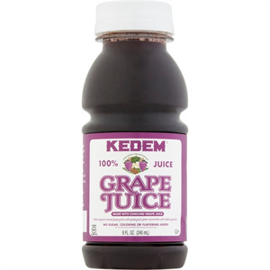 Kedem Mini Grape Juice Plastic, 8 Oz