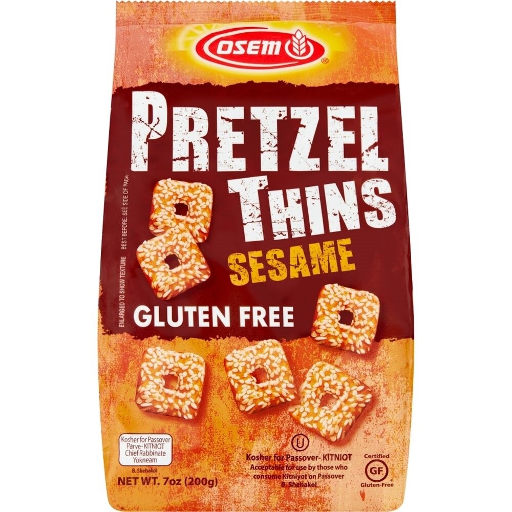 Pretzel Thin Sesame G/F, 7 Oz