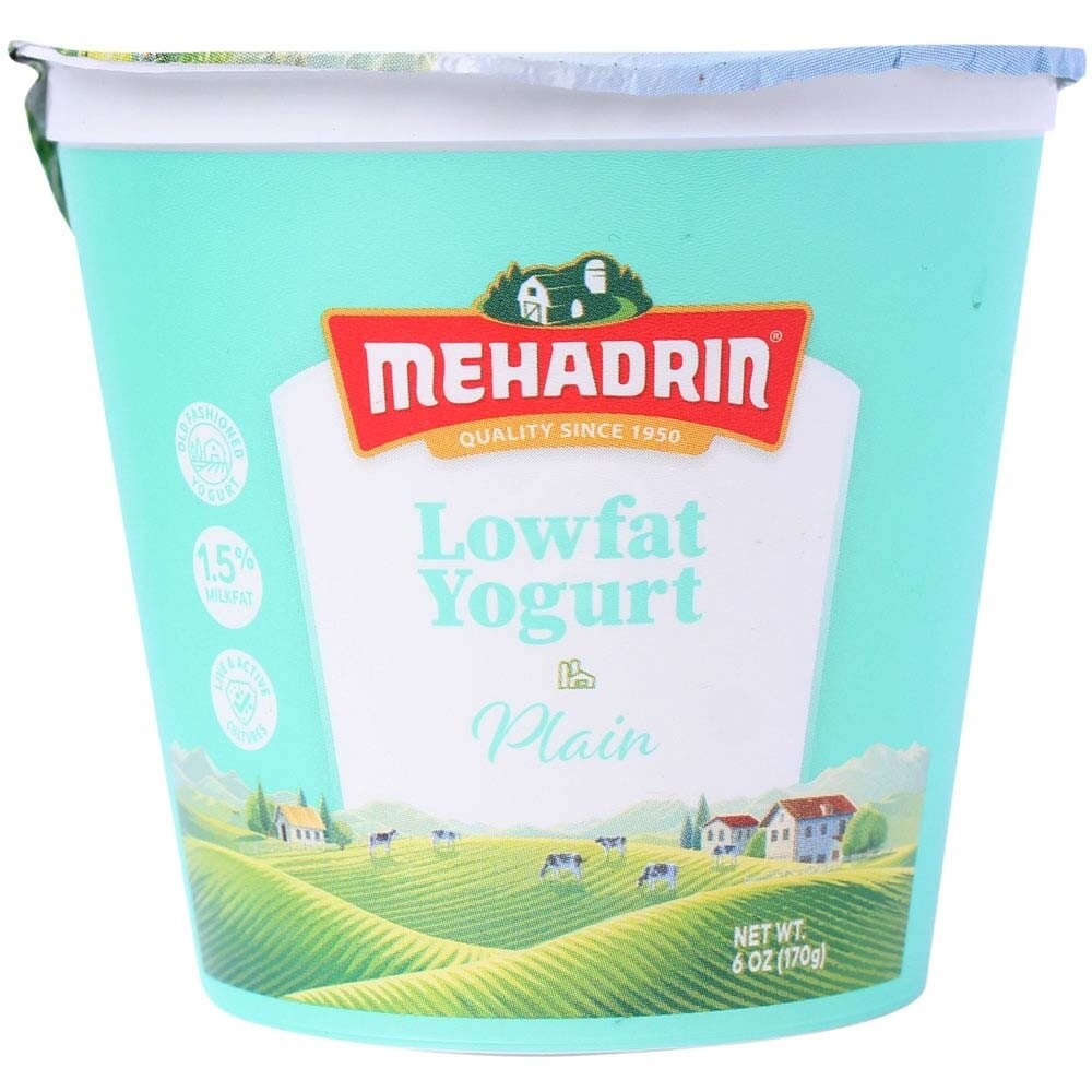 Mehadrin Yogurt Plain, 7 Oz