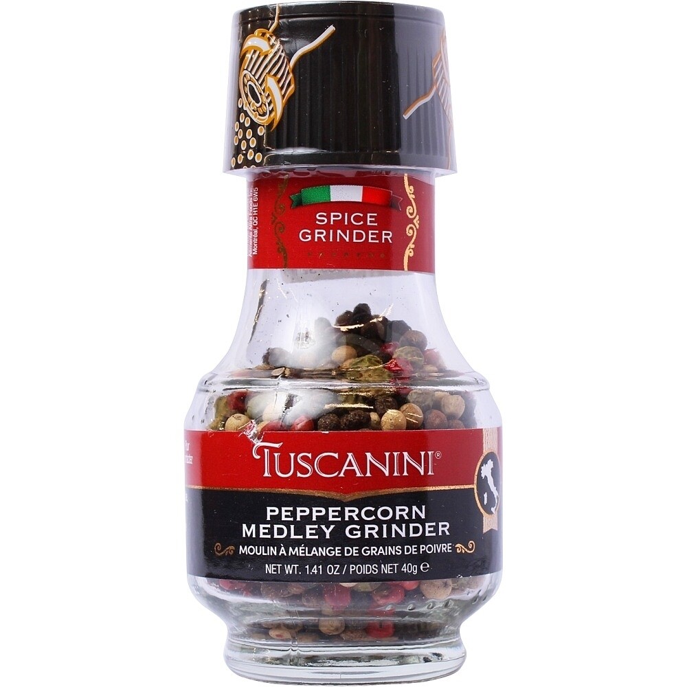 Tuscanini Peppercorn Medley Spice Grinder, 1.41 Oz