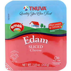 Tnuva Emek Edam Cheese Sliced, 7.05 Oz