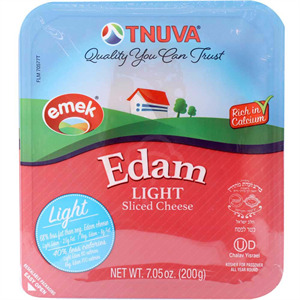 Tnuva Emek Light Edam Cheese, 7.05 Oz