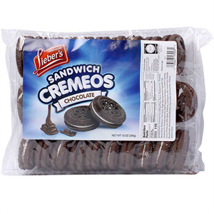 Lieber's Sandwich Cremes Chocolate, 13 Oz