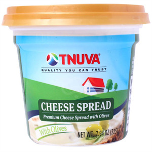 Tnuva Cream Cheese With Olives, 7.94 Oz