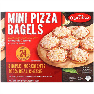 Macabee Macababies Mini Pizza Bagel, 24 Oz