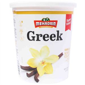 Mehadrin Greek Yogurt Vanilla, 32 Oz
