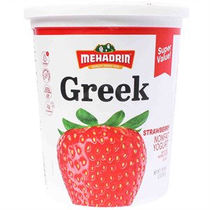 Mehadrin Greek Nonfat Strawberry Yogurt, 32 Oz