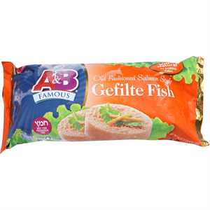 A&B Gefilte Fish Salmon, 22 Oz