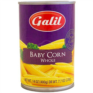 Galil Baby Corn Whole, 14 Oz