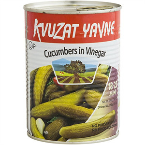 Kvuzat Yavne Cucumbers In Vinegr 18-25 Mini, 19 Oz