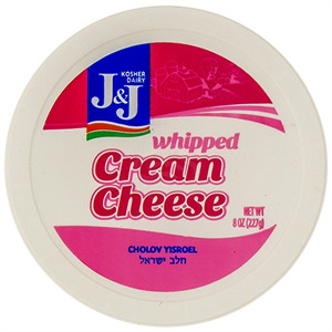 J&J Whipped Cream Cheese, 8 Oz