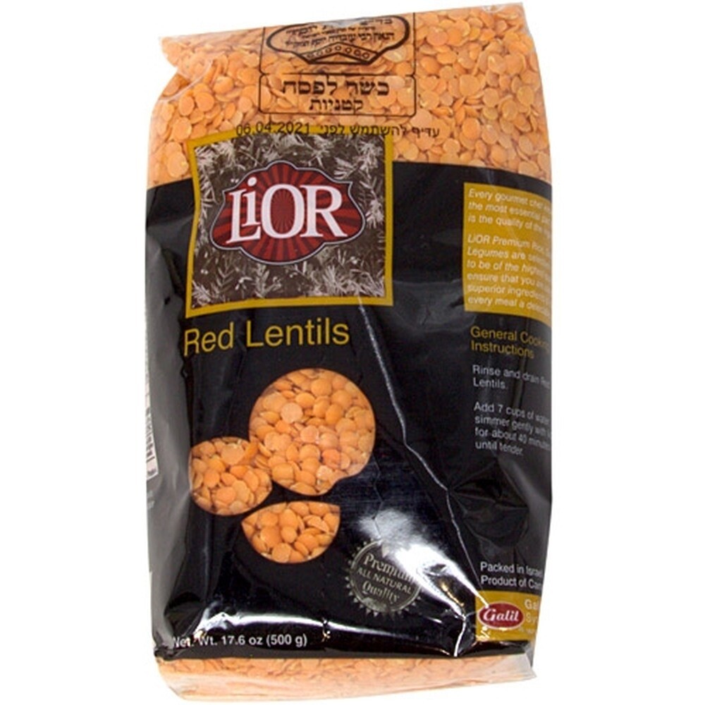 Lior Red Lentils, 17.6 Oz