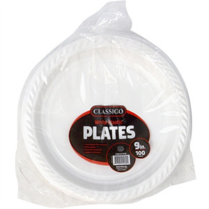 Classico 9'' Plates, 100 Ct