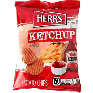 Herr's Potato Chips Sm. Ketchup, 1 Oz
