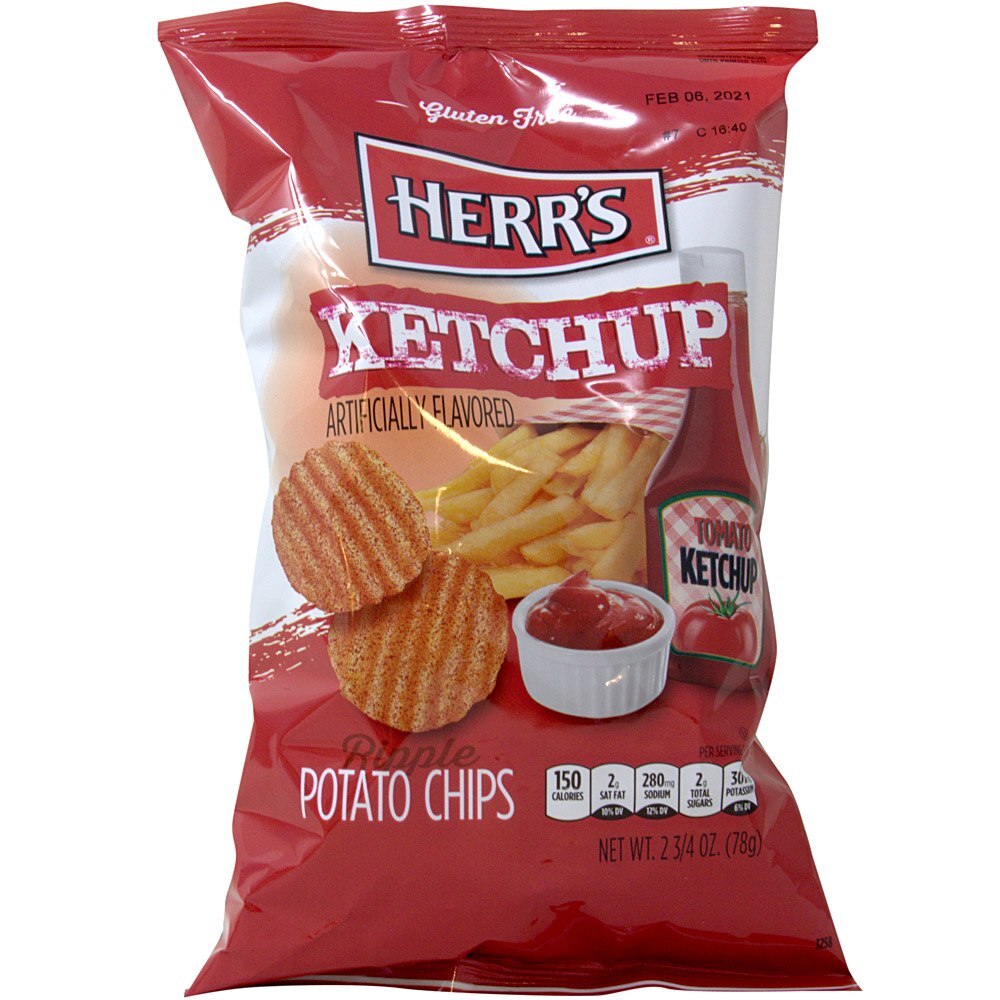 Herrs Ketchup Chips 4Oz