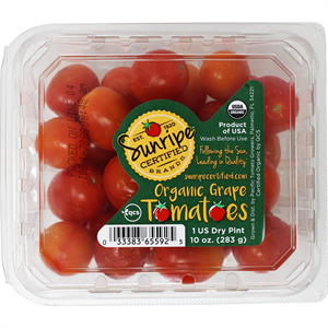 Sunripe Organic Grape Tomatoes, 10 Oz