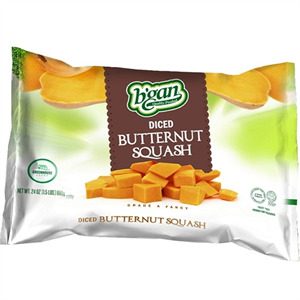 B'gan Frozen Diced Butternut Squash, 24 Oz
