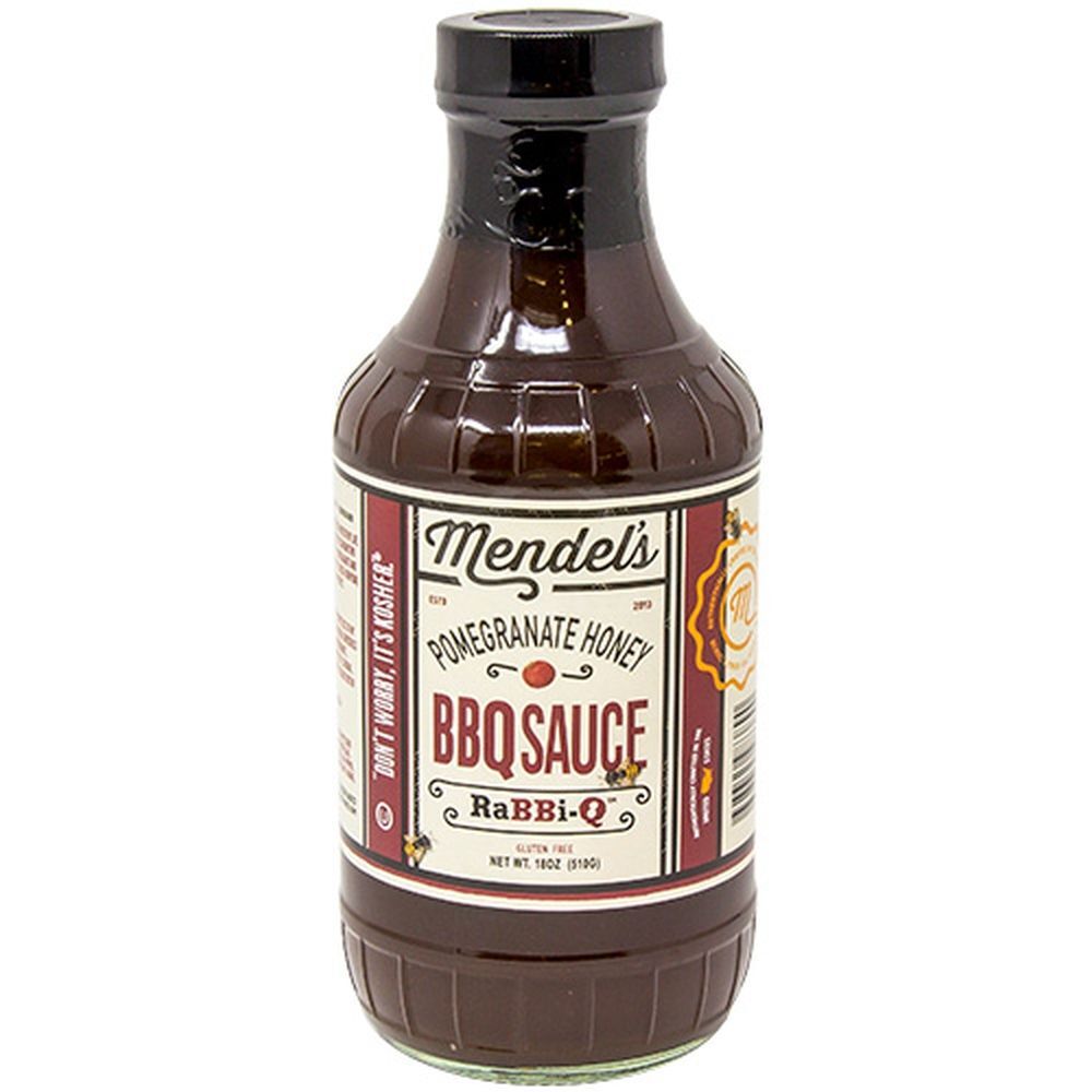 Mendels Rabbi Q Bbq Sauce Pomegranate Honey, 18 Oz