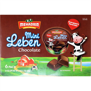 Mehadrin Mini Leben Chocolate, 6 Ct