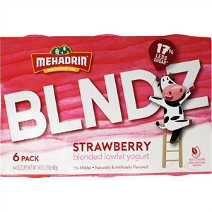 Mehadrin Blndz Strawberry Yogurt, 6 Ct