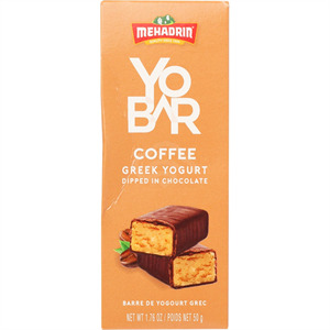 Mehadrin Yobar Coffee Yogurt Bar, 1.76 Oz