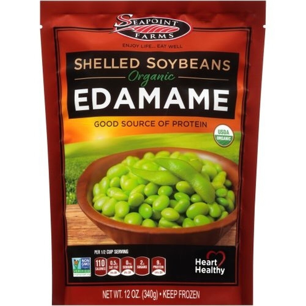 Seapoint Farms Organic Edamame Shelled Soybea, 12 Oz