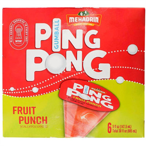 Mehadrin Ping Pong Fruit Punch, 6 Ct