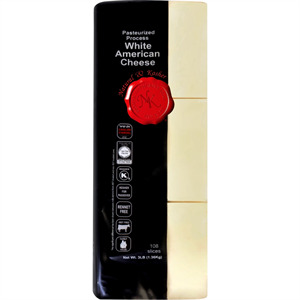 Natural & Kosher American Cheese 108 Slice, 3 Lbs