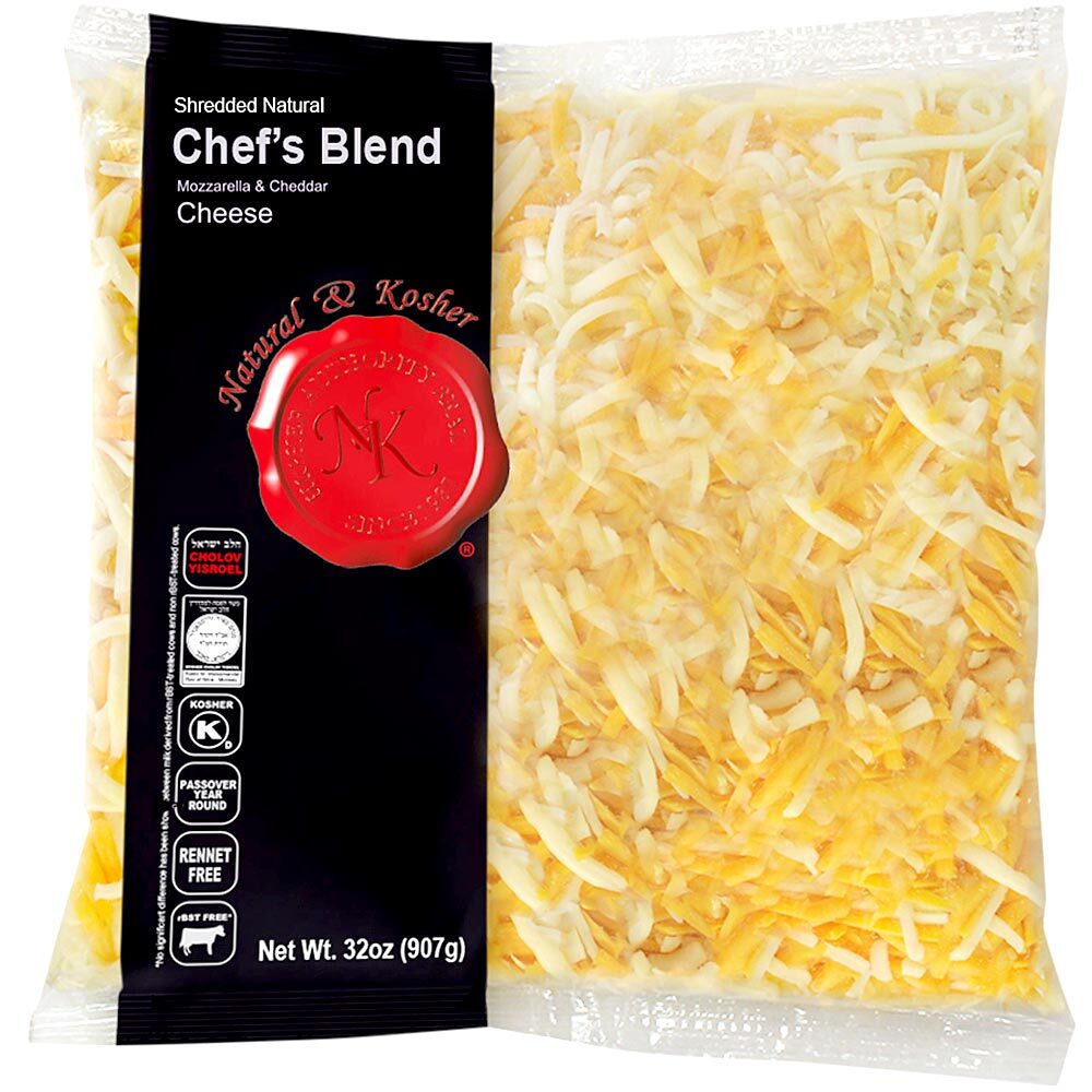 Natural Kosher Shredded Pizza Cheese, 2 Lbs