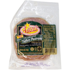 Aaron's Turkey Pastrami Sliced, 4 Oz