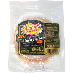 Aaron's Oven Roasted Turkey Breas, 4 Oz