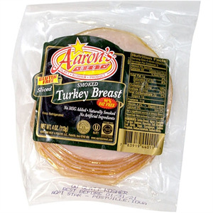 Aaron's Turkey Breast Sliced Smoked, 4 Oz