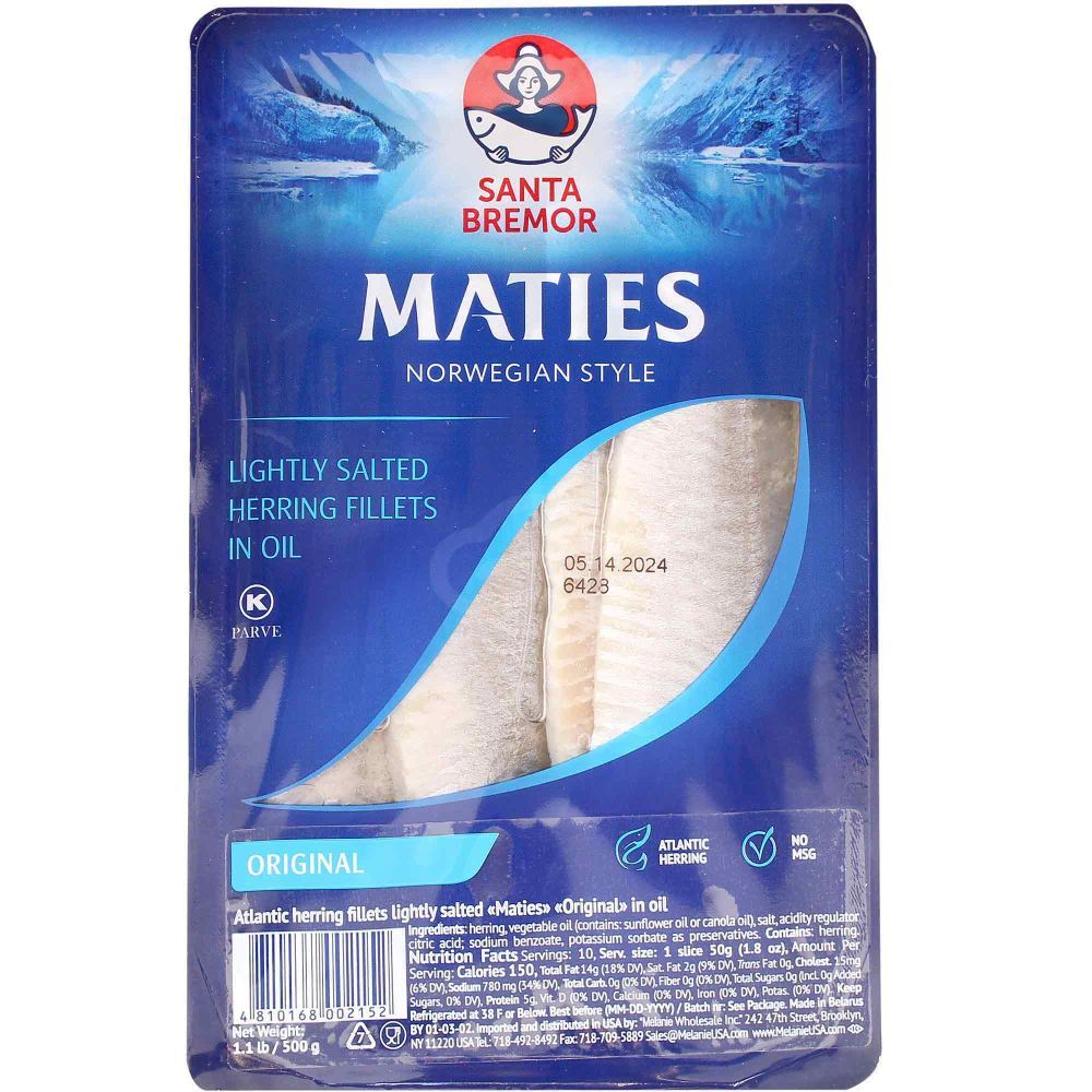 Santa Bremor Maties Atlantic Herring Lightl, 17.64 Oz