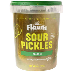 Flaum's Sour Pickles, 28 Oz