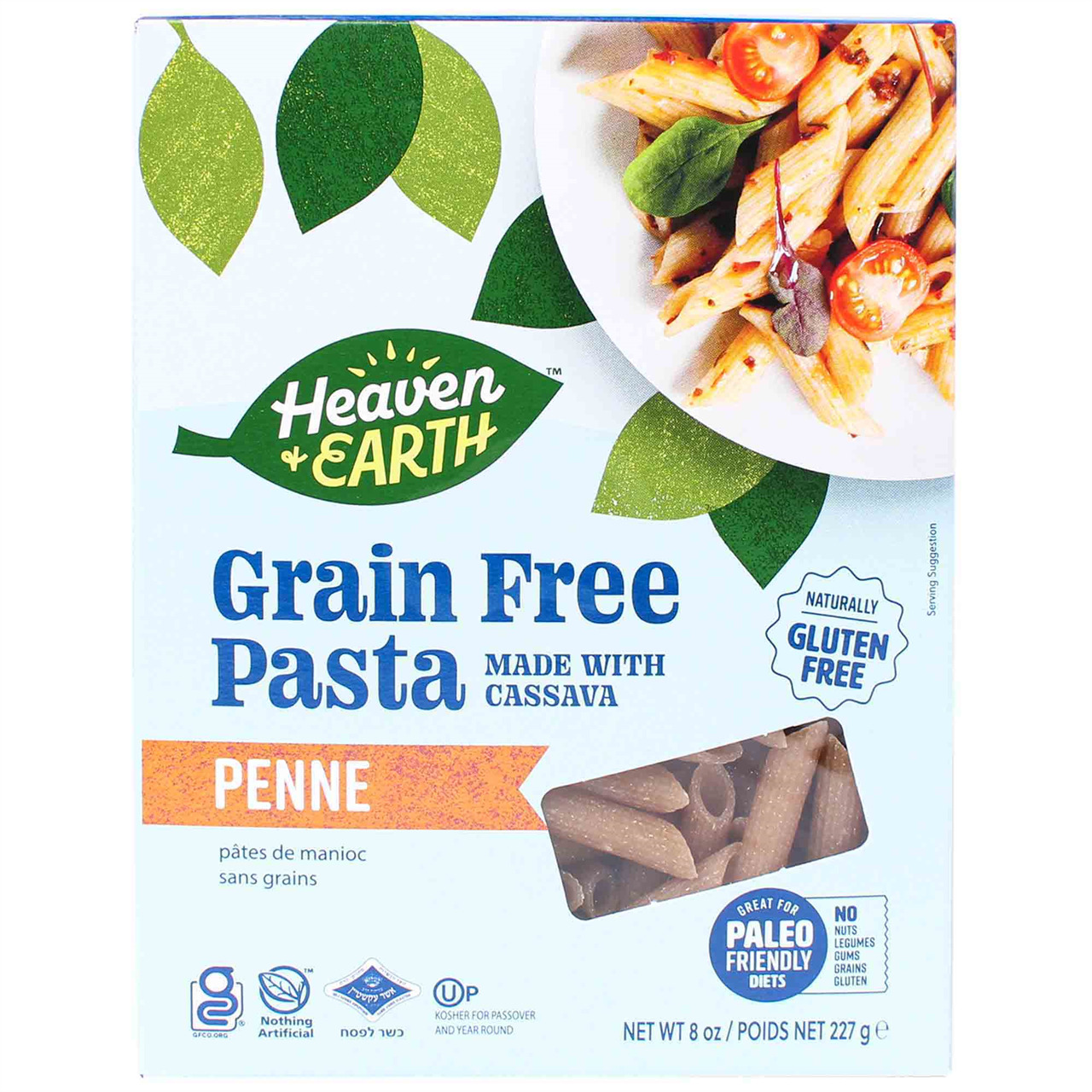 Heaven & Earth Pasta Cassava Penne, 8 Oz