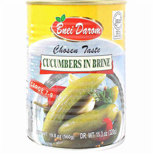 Bnei Darom Cucumbers In Brine Large 7-9, 19 Oz