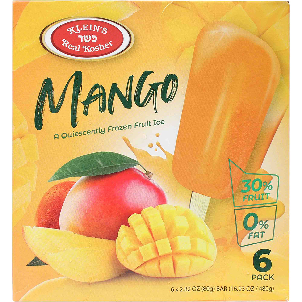 Kleins Mango Fruit Bar, 6 Ct