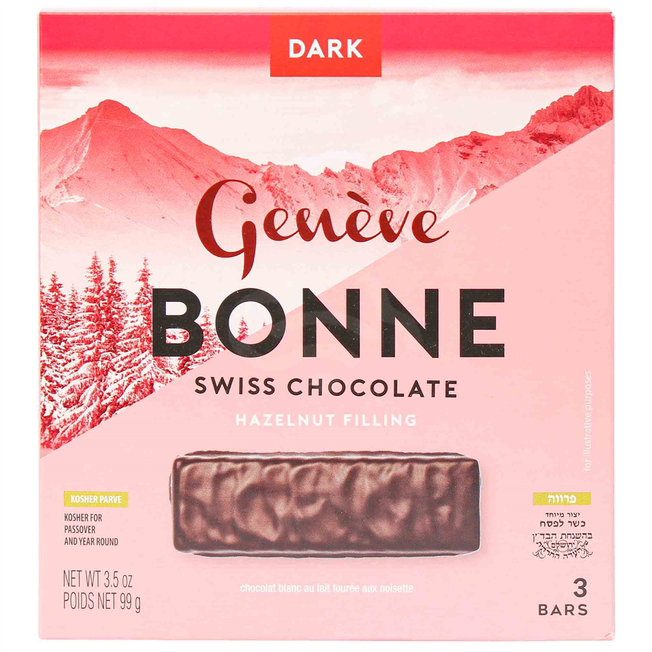 Geneve Chocolate Bonne Dark, 3.5 Oz