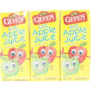 Gefen Apple Juice, 4Pk 6.75Oz