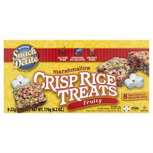 Snack Delite Crisp Rice Treats Fruity Marsh, 8 Pk