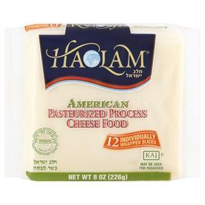 Haolam American Cheese 12 Slice White, 8 Oz