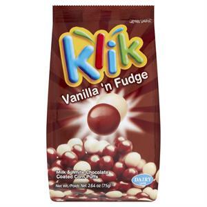Klik Vanilla & Fudge Chocolate Balls, 2.64 Oz