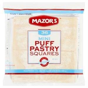 Mazor's Mini Puff Pastry Square, 36 Oz