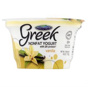 Norman's Greek Non Fat Vanilla Yogurt, 6 Oz
