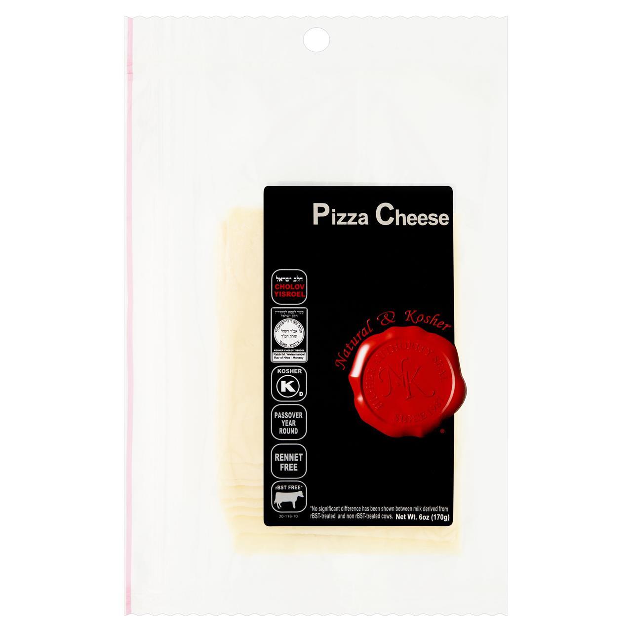 Natural Kosher Pizza Cheese Slice, 6 Oz