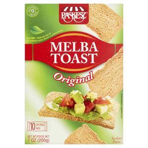 Paskesz Melba Toast Original, 7 Oz