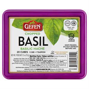 Gefen Chopped Basil Cubes Kfp, 20 Ct