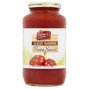 Lieber's Classic Pasta Sauce Marinara, 24 Oz